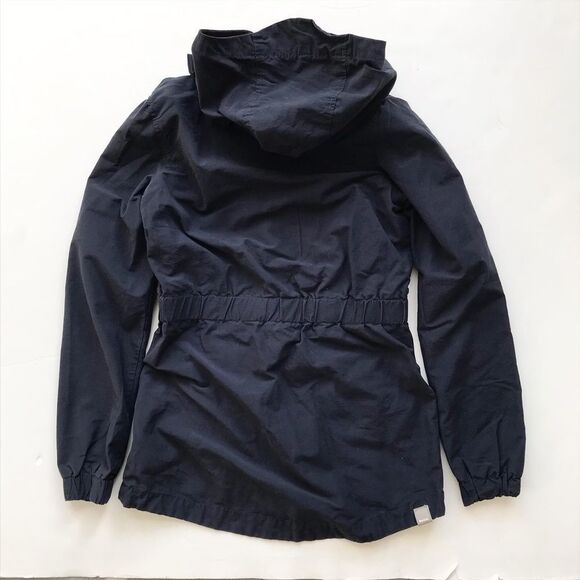 Bench navy blue light zip up long jacket EUC 9-10Y - Picture 6 of 7